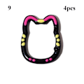 Miniatyrbilde 1 av 10: 4 stk Spring Cat Ringspenner Karabinkrok 9 9 9