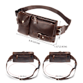 Miniatyrbillede 5 af 10: Ægte læder Fanny Pack 04 04 04