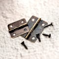 Miniatyrbillede 6 af 7: 60 stk. Minihængsler Retro Hængsler