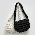 Miniatyrbillede 5 af 10: Fold Cloud Underarm Taske Skuldertasker SORT black