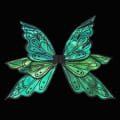 Miniatyrbilde 5 av 10: Fairy Wings Butterfly Wings GULL Gold