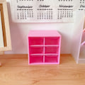 Miniatyrbillede 1 af 10: Opbevaringsboks Desktop Organizer 6 GRIDS ROSE RED 6 GRIDS ROSE RED 6 grids rose red