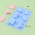 Miniatyrbillede 2 af 5: 4 stk Fest Silikone Forme 3D Bageform Silikone