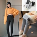 Pikkukuva 6 / 10: Fleecevuoratut leggingsit Talvileggingsit MUSTA M Black M