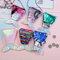 Miniatyrbilde 7 av 10: Mermaid Tail Myntpung Nøkler Pose Kortholder HVIT&FLERE FARGER White&Multicolor