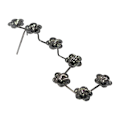 Miniatyrbillede 1 af 10: Plum Blossom Display Holder Krystalkugle Base SORT L Black L