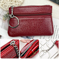 Pikkukuva 7 / 10: 2kpl Mini Short Wallet PU-nahkainen PUNAINEN red