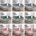 Miniatyrbillede 6 af 7: Ensfarvet Sofabetræk LYS GRÅ 1-SÆDER 1-SÆDER Light Gray 1 Seater-1 Seater