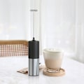 Miniatyrbillede 9 af 9: Elektrisk mælkeskummer SORT MED STAND MED STAT Black With Stand-With Stand