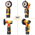 Miniatyrbilde 7 av 10: Vinkelsliper Elektrisk sliping GUL EU 2*BATTERI EU 2*BATTERI yellow EU 2*battery-EU 2*battery