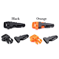 Miniatyrbillede 3 af 10: 5 stk Side Release Spænde Survival Whistle Spænder SORT Black