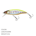 Pikkukuva 1 / 9: uppoava Minnow Baits Fish Hooks I I I