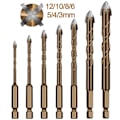 Miniatyrbillede 9 af 10: Kryds Hexagon Fliser Bor Kryds Fliser Bor 8MM