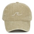Miniatyrbilde 1 av 10: Wave Broderi Baseball Caps Distressed Faded Cap KHAKI khaki