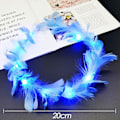 Miniatyrbilde 2 av 10: 2 stk glødende LED-krans Halloween kroneblomst 5 5 5