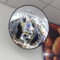 Miniatyrbilde 6 av 6: Konveks sikkerhetsspeil Wide View Garasjespeil blindsonespeil
