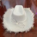 Miniatyrbilde 9 av 10: Cowboyhatt Fluffy Feather Boa 2 2 2