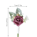 Miniatyrbilde 2 av 9: Corsage kunstig håndledd Blomst DYP BØNNEPASTE DYP BØNNEPASTE Deep Bean Paste