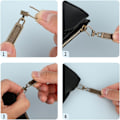 Miniatyrbilde 3 av 3: Avtakbart glidelåshode Bytt ut Pull Lock Universal glidelås