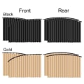 Miniatyrbillede 2 af 10: 1 par bil solskærmsgardin forreste bagrude dæksler SORT black 1 Pair for Front-1 Pair for Front