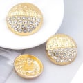 Pikkukuva 8 / 10: Metallinapit Paidannapit GOLD 23MM10KPL 10KPL gold 23MM10pcs-10pcs