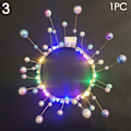 Pikkukuva 1 / 10: Hehkuva LED-seppele helmikruunukukka 3 3 3