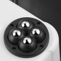 Miniatyrbilde 6 av 10: 4stk Møbelhjul Hjul Universalhjul HVIT NYLONKULE white nylon ball-nylon ball