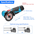 Miniatyrbilde 3 av 10: Vinkelsliper Elektrisk sliping GUL EU 1*BATTERI EU 1*BATTERI yellow EU 1*battery-EU 1*battery