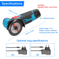 Miniatyrbilde 3 av 10: Vinkelsliper Elektrisk sliping GUL EU 2*BATTERI EU 2*BATTERI yellow EU 2*battery-EU 2*battery