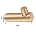 Miniatyrbillede 8 af 10: 4Pak Guld Messing Dekorative Vægkroge Håndklædekrog L-FORMET L-shaped
