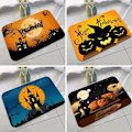 Miniatyrbillede 9 af 9: Halloween Dørmåtte Græskar Dørmåtte STYLE 2 STYLE 2 Style 2