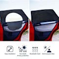 Pikkukuva 2 / 9: 2 KPL Auton ikkunaverho Verho Sivuikkuna 2 KPL TAKA 2 KPL TAKA 2Pcs Rear