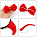 Pikkukuva 7 / 10: Halloween Devil -asusetti Fancy Mekko set PUNAINEN PUNAINEN Red