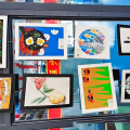 Miniatyrbild 10 av 10: Ram Kartong Vägghängande Bild VIT white