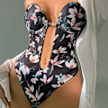 Pikkukuva 3 / 9: U Plunge backless alusvaatteet Invisible Push Up Bra MLEOPARD MLeopard Print
