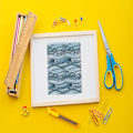 Miniatyrbilde 3 av 7: 1 stk Retro stempler Ocean Waves Bakgrunnsstempler Klare stempler