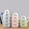 Miniatyrbilde 5 av 10: 1/2/3 Lags Matboks Bento Box ROSA 1 LAG Pink 1 Layer