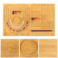 Miniatyrbilde 10 av 10: Bamboo Combo Beading Board Bead Board Design D D D