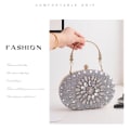 Pikkukuva 9 / 10: Clutch Bag luksuskäsilaukku SILVER silver