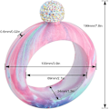 Pikkukuva 2 / 10: 3,5 unssia rannerengas viinipullo rannerengas lonkkapullo MULTICALOR multicolor