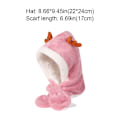 Miniatyrbillede 2 af 10: Babyhue Med Tørklæde Tørklæder Øre Halshætter PINK GUL AND pink Yellow Duck-Yellow Duck