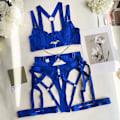 Miniatyrbild 1 av 10: Underkläder Set Strappy Underkläder BLUE M Blue M