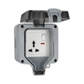 Miniatyrbillede 1 af 10: Socket Box Switched Socket 1 1 1