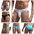 Miniatyrbillede 5 af 10: Mænds Briefs Mænds Bikini SORT M black M