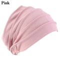 Miniatyrbilde 1 av 10: Hatt for kvinner i bomull, slouchy beanie, ROSA Pink