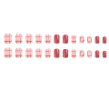 Pikkukuva 3 / 4: False Nails Square Head Cherry Red