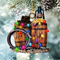 Miniatyrbillede 2 af 7: Hat Støvler Ornament Xmas Tree Hanging Sign C-3PCS C-3PCS C-3pcs