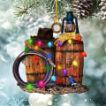 Pikkukuva 2 / 7: Hattu Saappaat Ornamentti Xmas Tree Riippuva kyltti B-3PCS B-3PCS B-3pcs