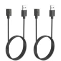Miniatyrbillede 1 af 10: 2 STK 60/100 cm Hurtigoplader USB Kabel Dock 2 STK 100 cm SORT 2pcs 100cm black