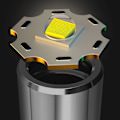 Miniatyrbillede 4 af 8: LED lommelygte USB genopladelig lys søgelygte